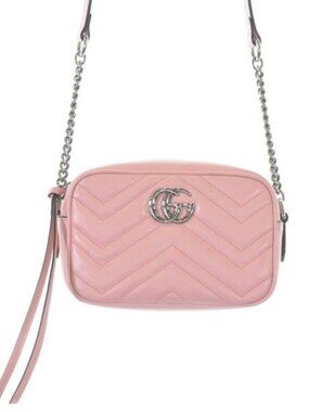 Gucci Shoulder Bag Leather Pink